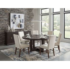Harbor Drift Burnt Timber Dining Room Set