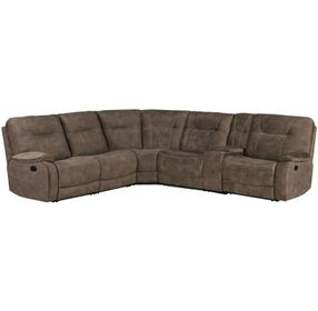 Cooper Shadow Brown Manual Reclining Sectional