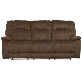 Cooper Shadow Brown Manual Triple Reclining Sofa