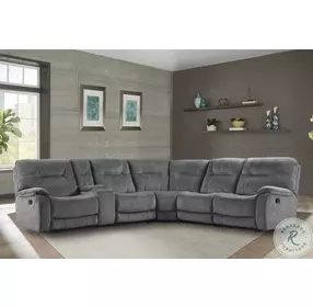 Cooper Shadow Grey Modular Reclining Sectional