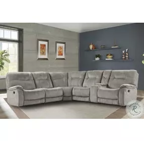 Brooks Shadow Natural Manual Reclining Sectional
