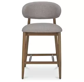 Ellie Gray Performance Fabric Upholstered Counter Height Stool