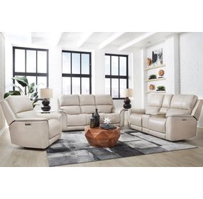 Easton Steamboat Quartz Leather Zero Gravity Power Reclining with USB Charging Living Room Set