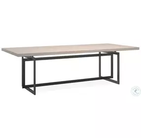 Wish You Were Here Creme And Brushed Deep Bronze Dining Table