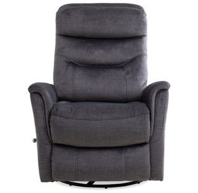 Gemini Capri Charcoal Swivel Glider Recliner