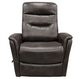 Gemini Truffle Performance Fabric Swivel Glider Recliner