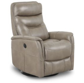 Gemini Linen Anywhere Performance Fabric Swivel Power Recliner