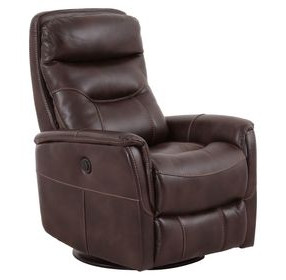 Gemini Truffle Performance Fabric Swivel Power Recliner