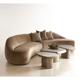 Clawson Graphite Freeform Medium Occassional Table Set