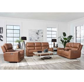 Hancock Apple Cider Zero Gravity Power Reclining with LED and USB Charging Living Room Set