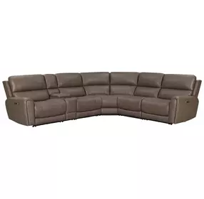 Hancock Bette Hazel 6 Piece Zero Gravity Power Reclining Sectional with USB Charging