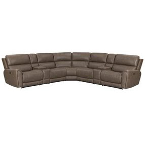 Hancock Bette Hazel 7 Piece Zero Gravity Power Reclining Sectional with USB Charging