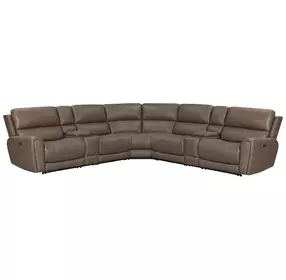 Hancock Bette Hazel 7 Piece Zero Gravity Power Reclining Sectional with USB Charging
