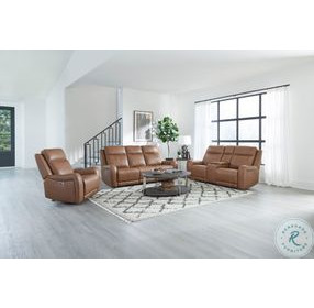 Haywood Butternut Power Reclining Living Room Set With Power Headrest