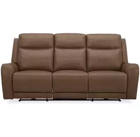 Haywood Butternut 86" Power Reclining Sofa With Power Headrest