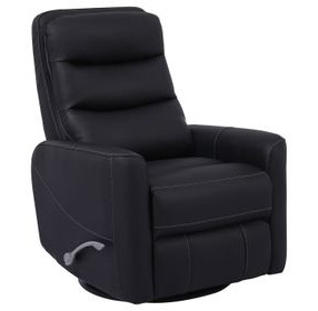 Hercules Black Swivel Glider Recliner with Articulating Headrest