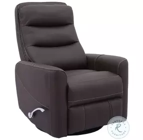 Hercules Chocolate Swivel Glider Recliner with Articulating Headrest
