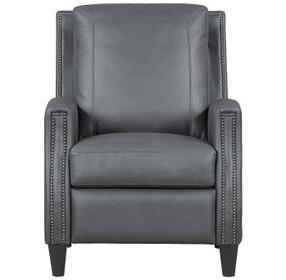 Hunter Echo Grey Leather Recliner