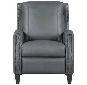 Hunter Echo Grey Leather Power Recliner