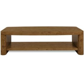 Mosaic Rich Golden Brown Rectangular Romano Cocktail Table