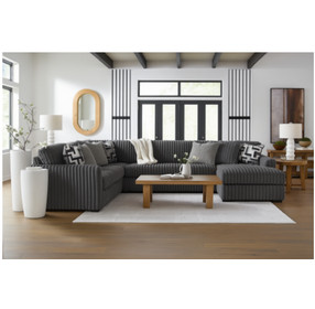 Midnight Madness Gunmetal 4 Piece Chaise Sectional