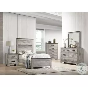 Adam Gray Youth Panel Bedroom Set