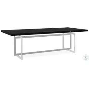 Wish You Were Here Nero Marguia And Lightly Brushed Chrome Dining Table
