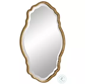 W-00525 Gold With Amber Glaze Mirror