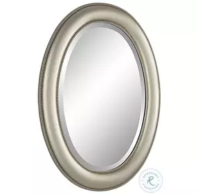 W00529 Metallic Silver With A Subtle Brown Antiquing Mirror