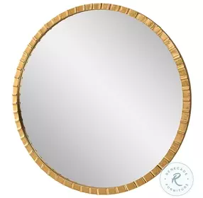 Windward Metallic Gold Leaf Mirror