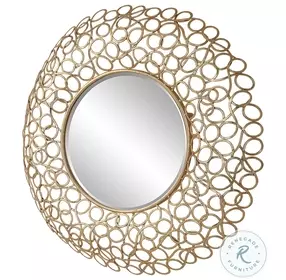 Coral Reef Gold Leaf Mirror