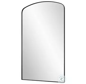 Briora Satin Black Arch Mirror