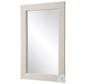 Everett Rich Aged Ivory Mirror