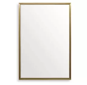 Riverton Brushed Brass Rectangular Wall Mirror