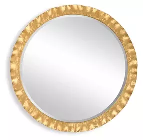 Arlington Antique Gold Round Wall Mirror