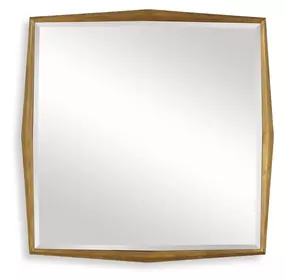 Belmont Antique Gold Square Wall Mirror
