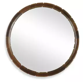 Carlisle Aged Rust Bronze Round Wall Mirror