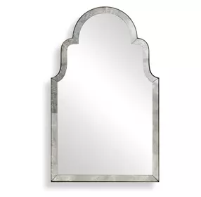 Langston Antique Brass Arched Wall Mirror