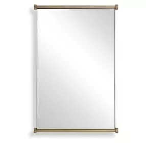 Monterey Antique Brass Rectangular Wall Mirror