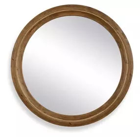 Carlisle Light Honey Round Wall Mirror