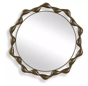 Fairmont Warm Bronze Round Wall Mirror