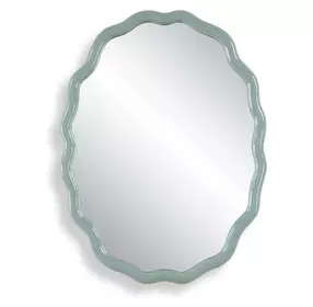 Langston Egg Blue Oval Wall Mirror