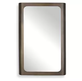 Kingsley Dark Golden Bronze Rectangular Wall Mirror