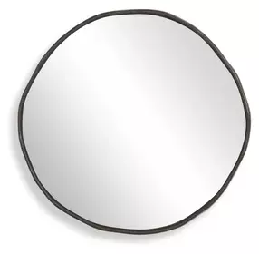 Fairmont Dark Bronze Round Wall Mirror