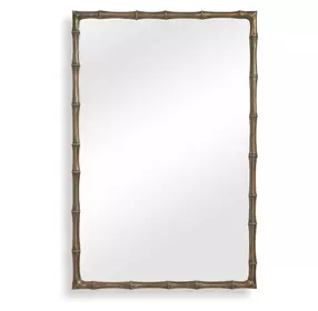 Arlington Antique Brass Rectangular Wall Mirror