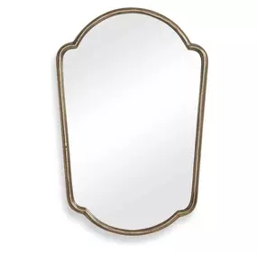 Grafton Antique Brass Free Form Wall Mirror