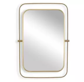 Moreni Antique Brass Rectangular Wall Mirror