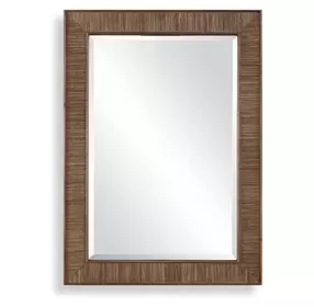 Fairmont Warm Walnut Rectangular Wall Mirror