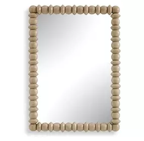 Alden Warm Ivory Rectangular Wall Mirror