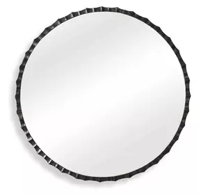 Monterey Charcoal Round Wall Mirror